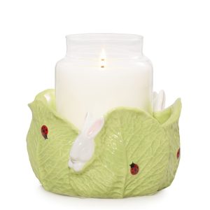 Ceramic Easter Bunny Jar Candle Holder